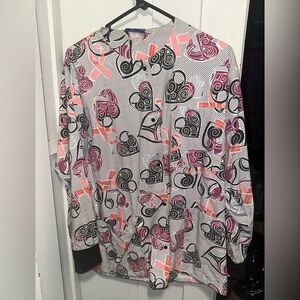 Delta women’s scrub jacket Shirt L